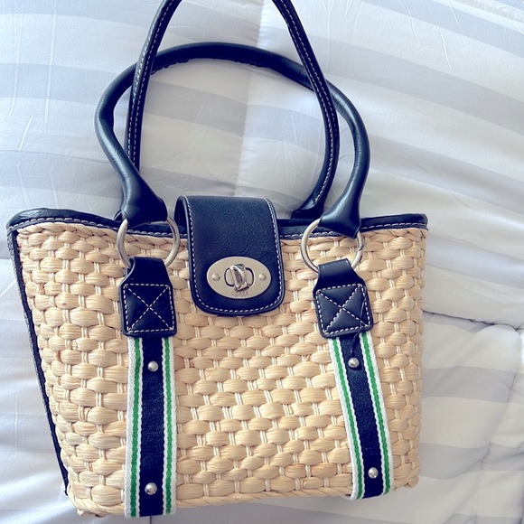 Chaps Handbags - Chaps Wicker Purse